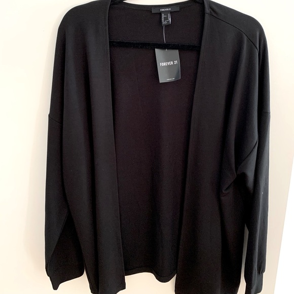 Forever 21 Sweaters - Forever 21 Black Cardigan NWT